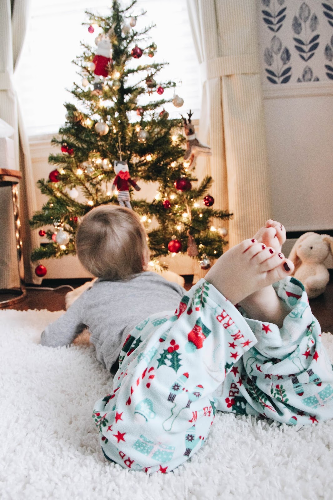 Comfy Cozy In Our Christmas Pajamas Home On Oak